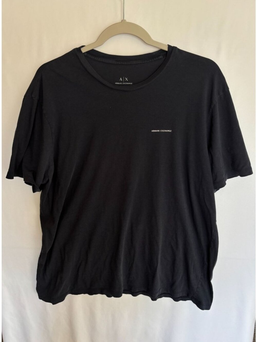 Armani Exchange A|X Black Minimalist Tee